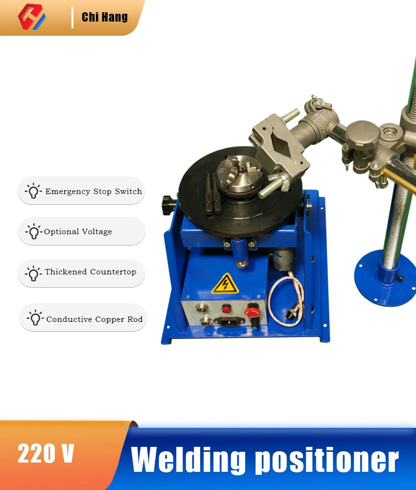 10kg positioner small turntable welding positioner argon arc automatic 65 chuck