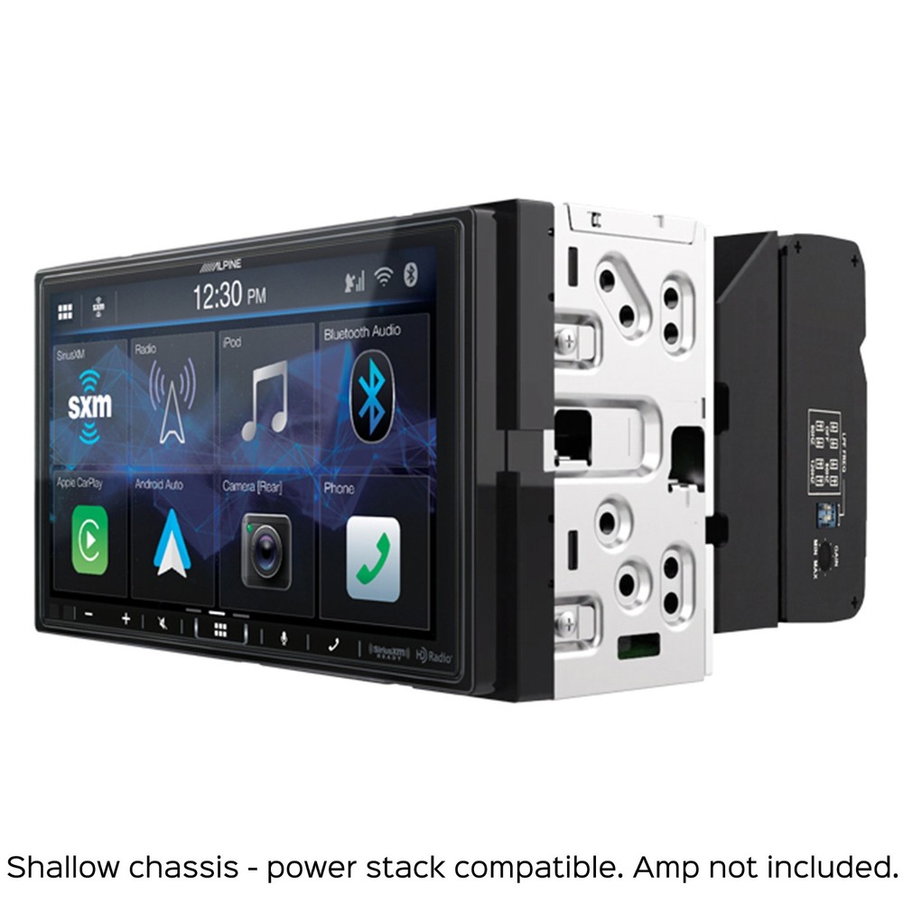 Alpine iLX-407 7" Multimedia Carplay & Android Auto w/ Speaker Bundle