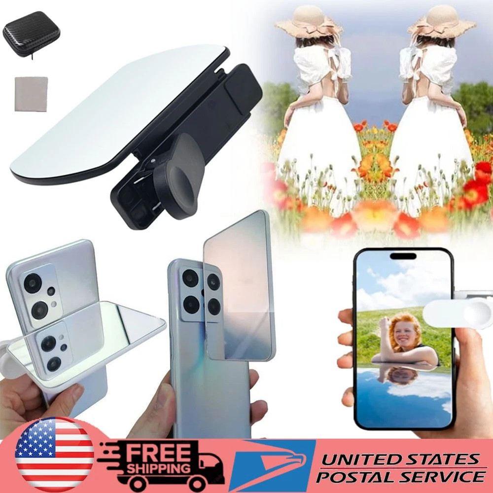 Smartphone Camera Mirror Reflection Clip Kit MobilePhone Reflection Camera Clip