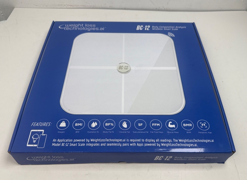 Intelligent Technologies.AI BC-12 Body Composition Analysis Wireless Smart Scale