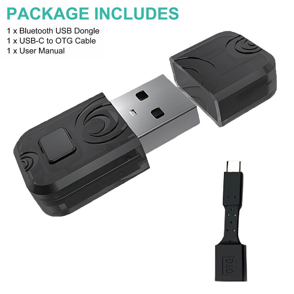 Bluetooth USB Dongle Headset HIFI Audio Receiver Adapter For PS5 PS4 Switch PC