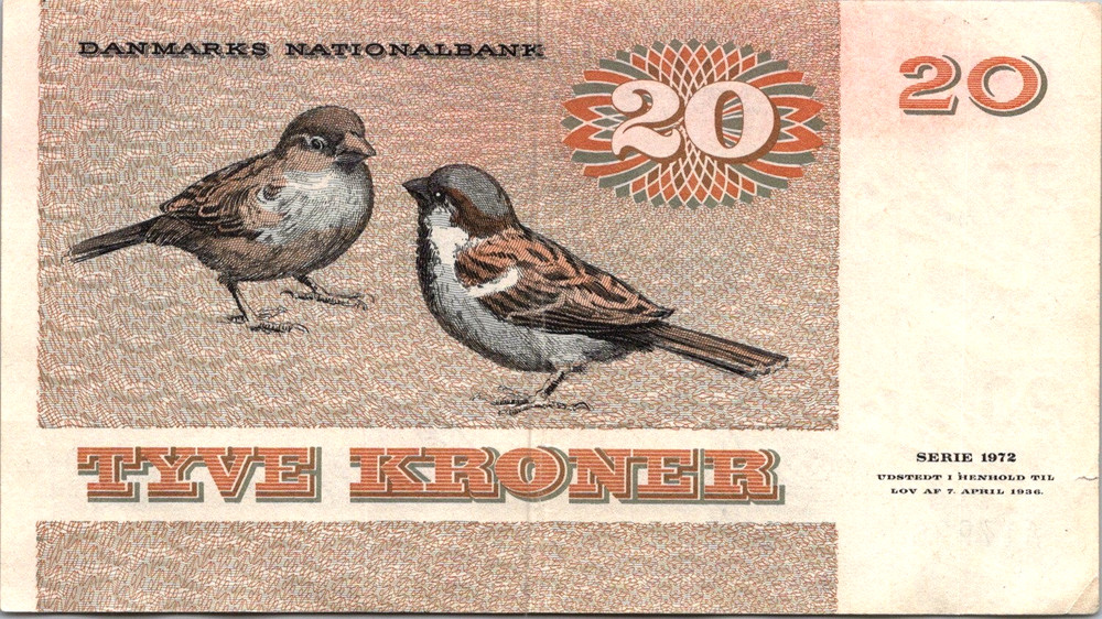 Denmark 20 Kroner 1972 Pick # 49a