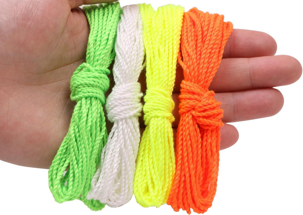 80 Yoyo String 10 Each - Florescent Lime Multicolor High Quality Polyester NEW