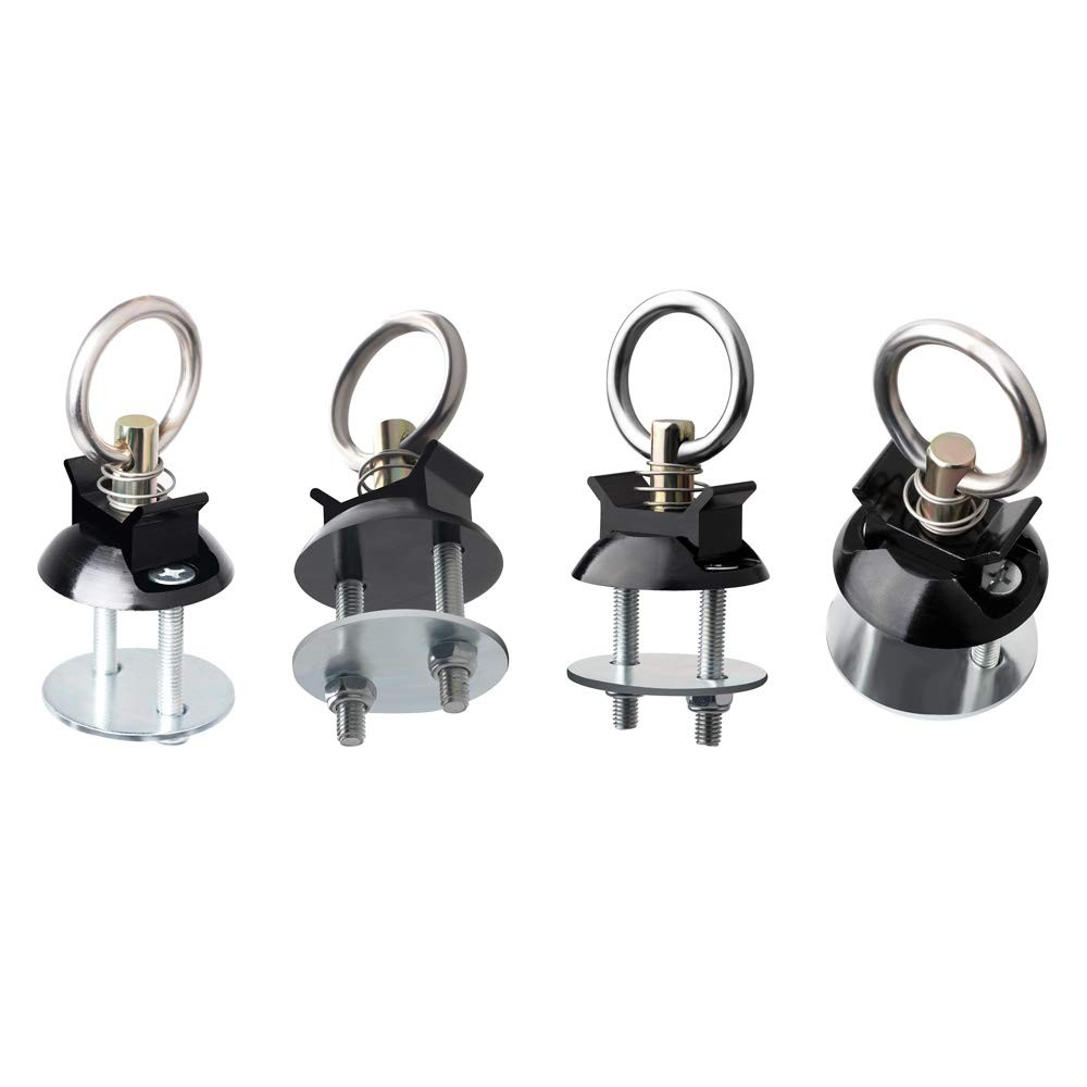 Round Tie Down Anchor Point Kit Bolt on Track Fitting with Quick Release Comp