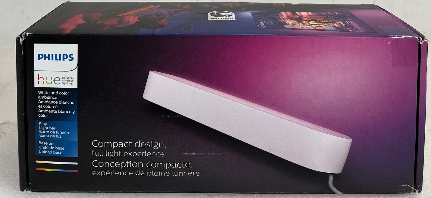Philips Hue Smart Play Light Bar (1) Base Kit-Color-Changing LED-Requires Bridge