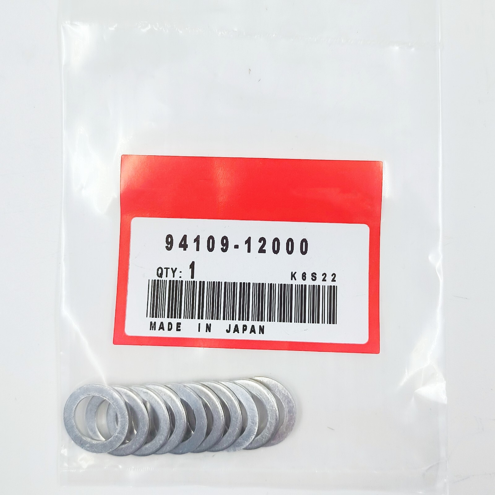10PCS New 12mm Oil Drain Bolt Aluminum Crush Washers Fit For Honda 94109-12000