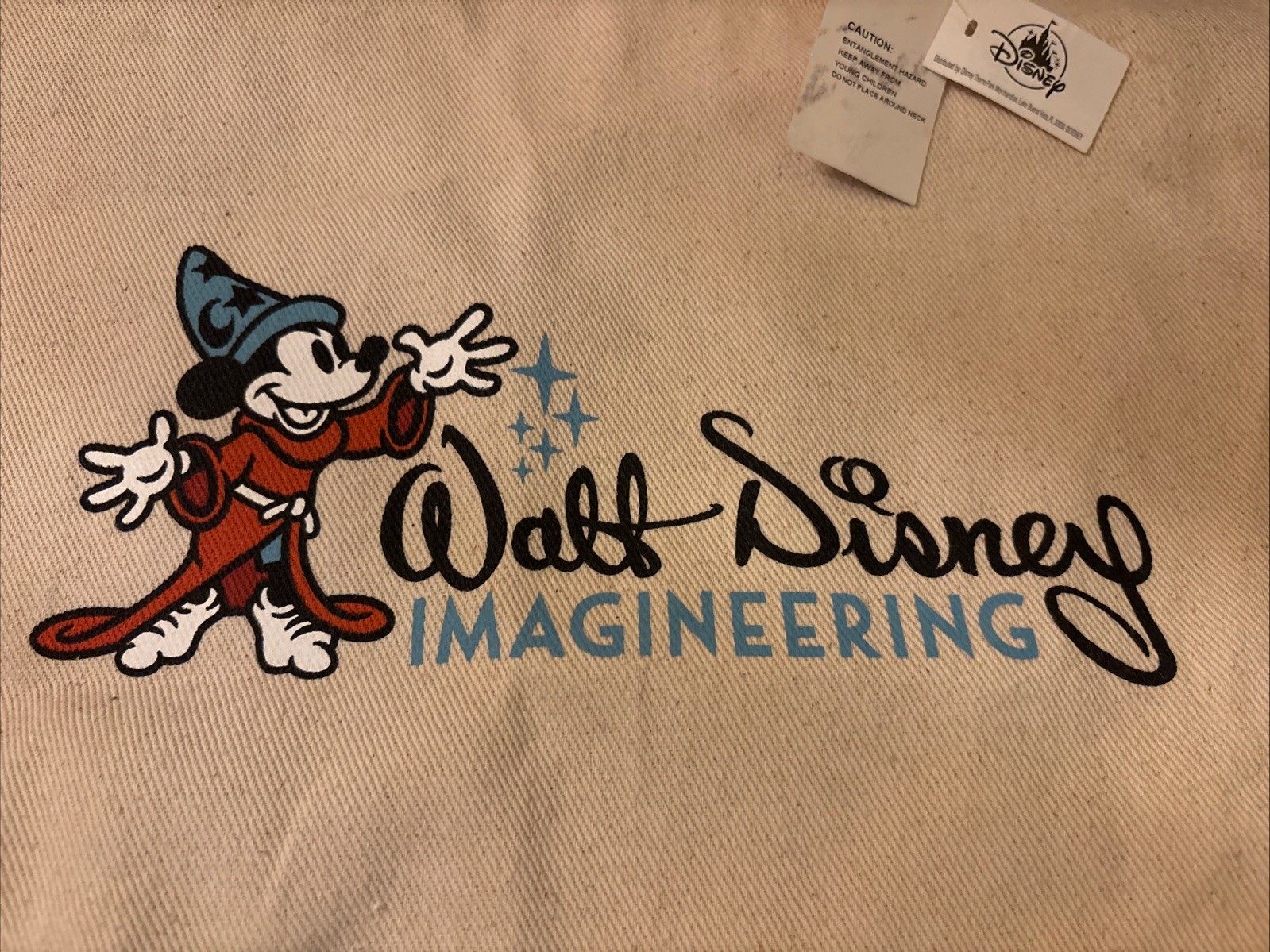 NWT~Disney~D23~Walt Disney Imagineering~WDI~Sorcerer Mickey Mouse~Tote Bag~NEW