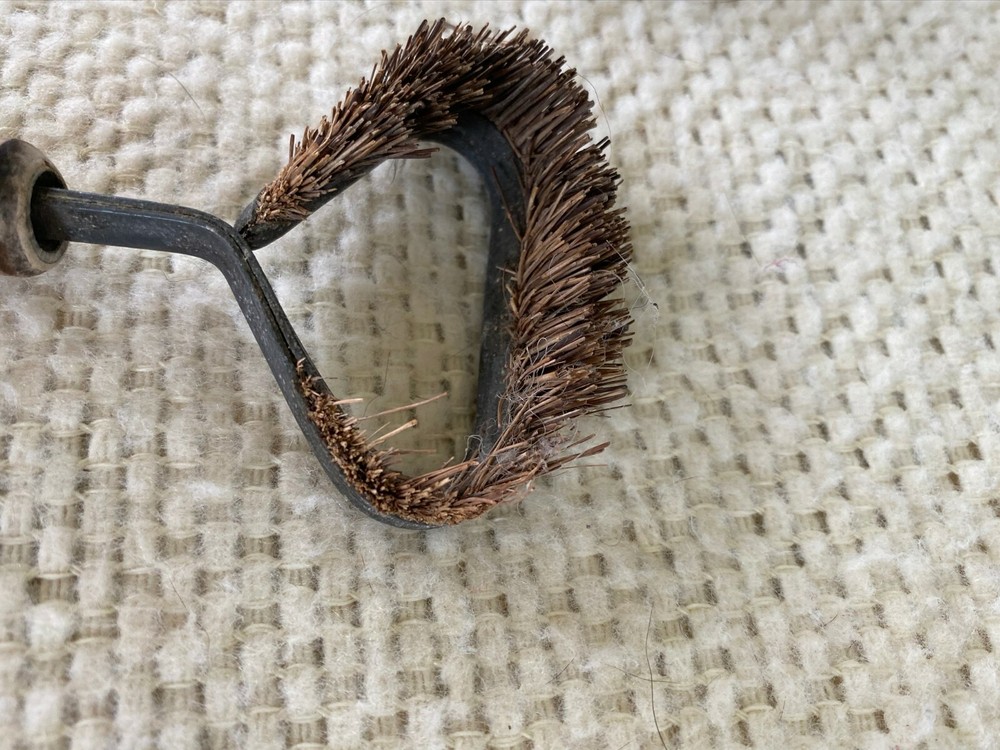 Vintage Wood Handle Strainer and Brush