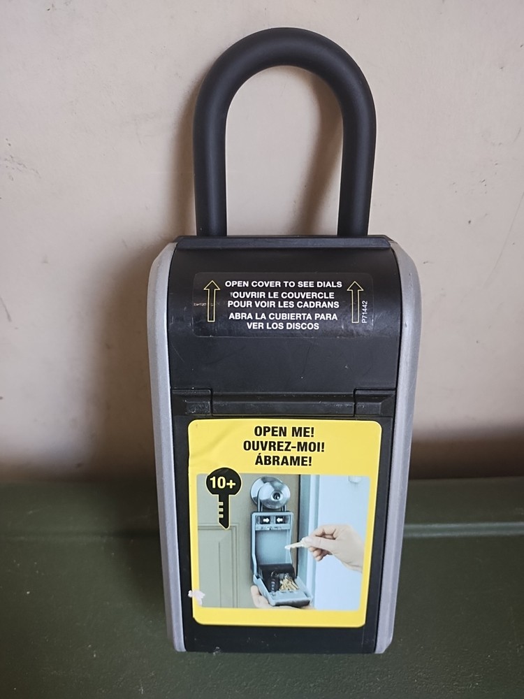 Master Lock Portable Combination Lock Box 5480D (No Code) Holds 10 Keys