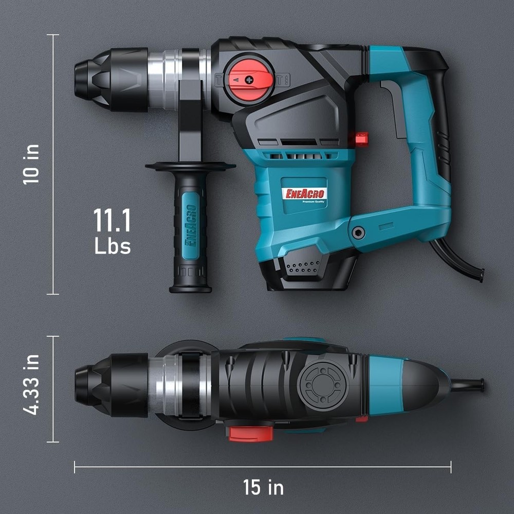 High Performance SDS-Plus Rotary Hammer - Vibration Control and Safety Features