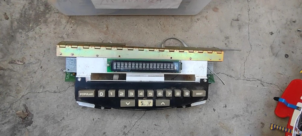 rowe cd-100k starglo jukebox display keypad PCB working #451