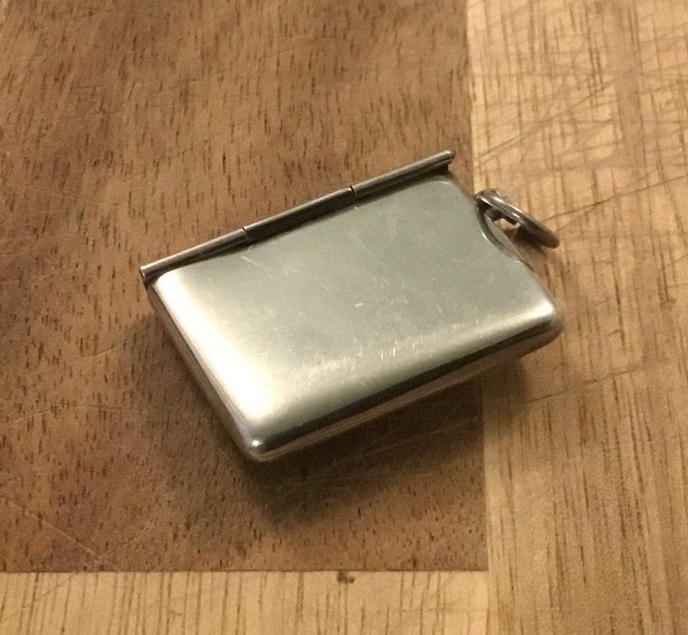 Exquisite Sterling Silver Stamp Holder fashioned as an Envelope