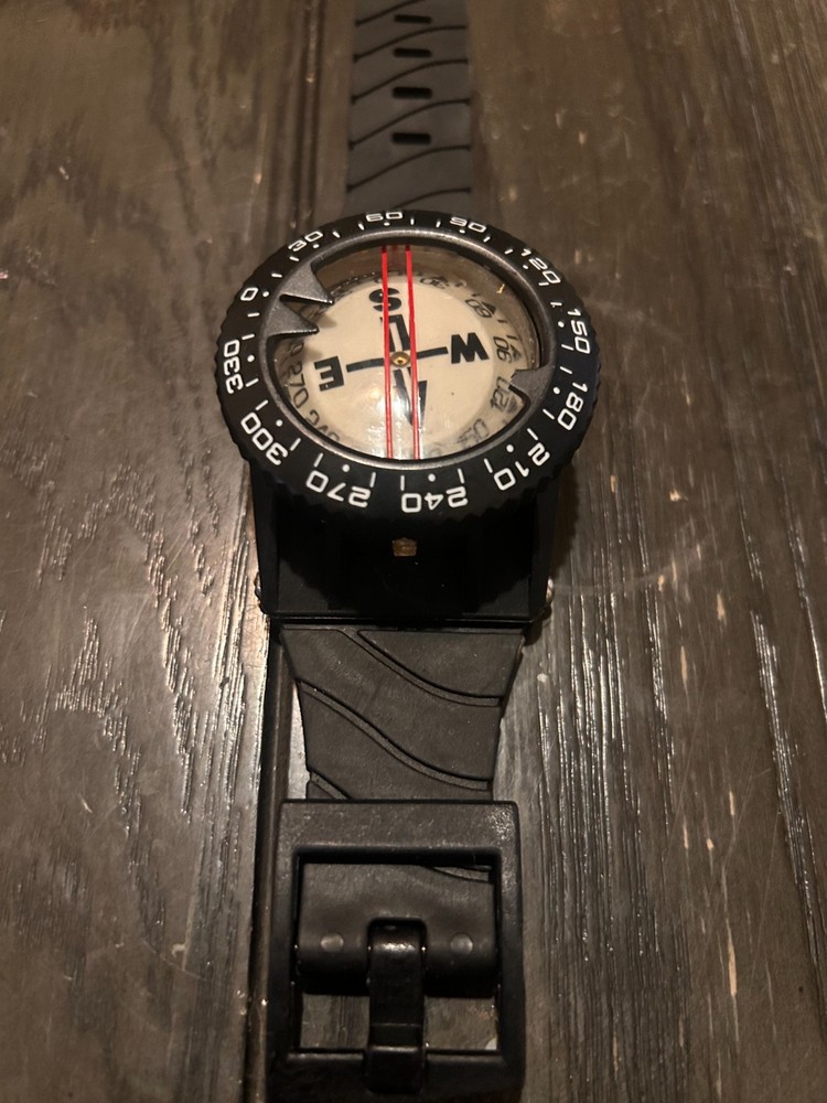 Scuba Diver Underwater Compass Navigation