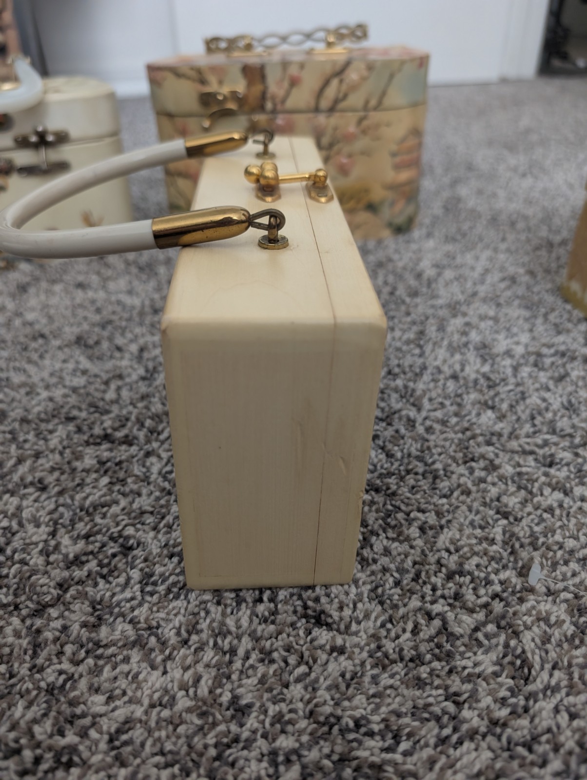 Rockabilly Enid Collins Original Box Bag Love Design Jeweled Handbag