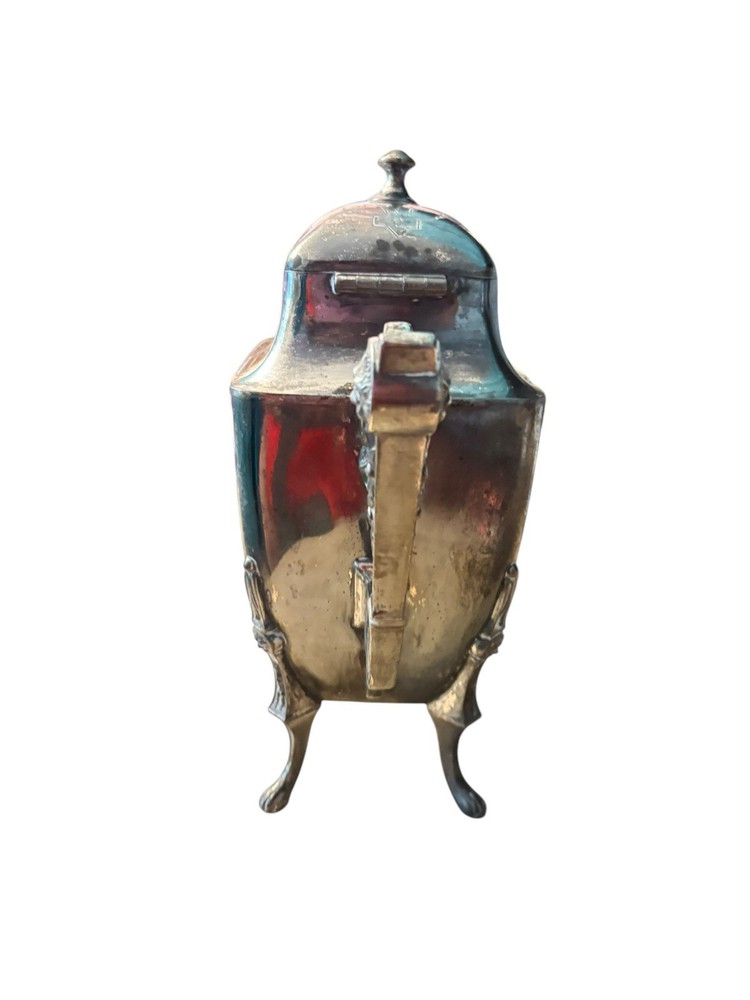 1876 antique silver Meridian teapot