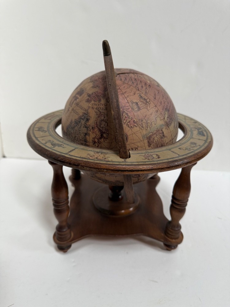 vintage old world tabletop globe