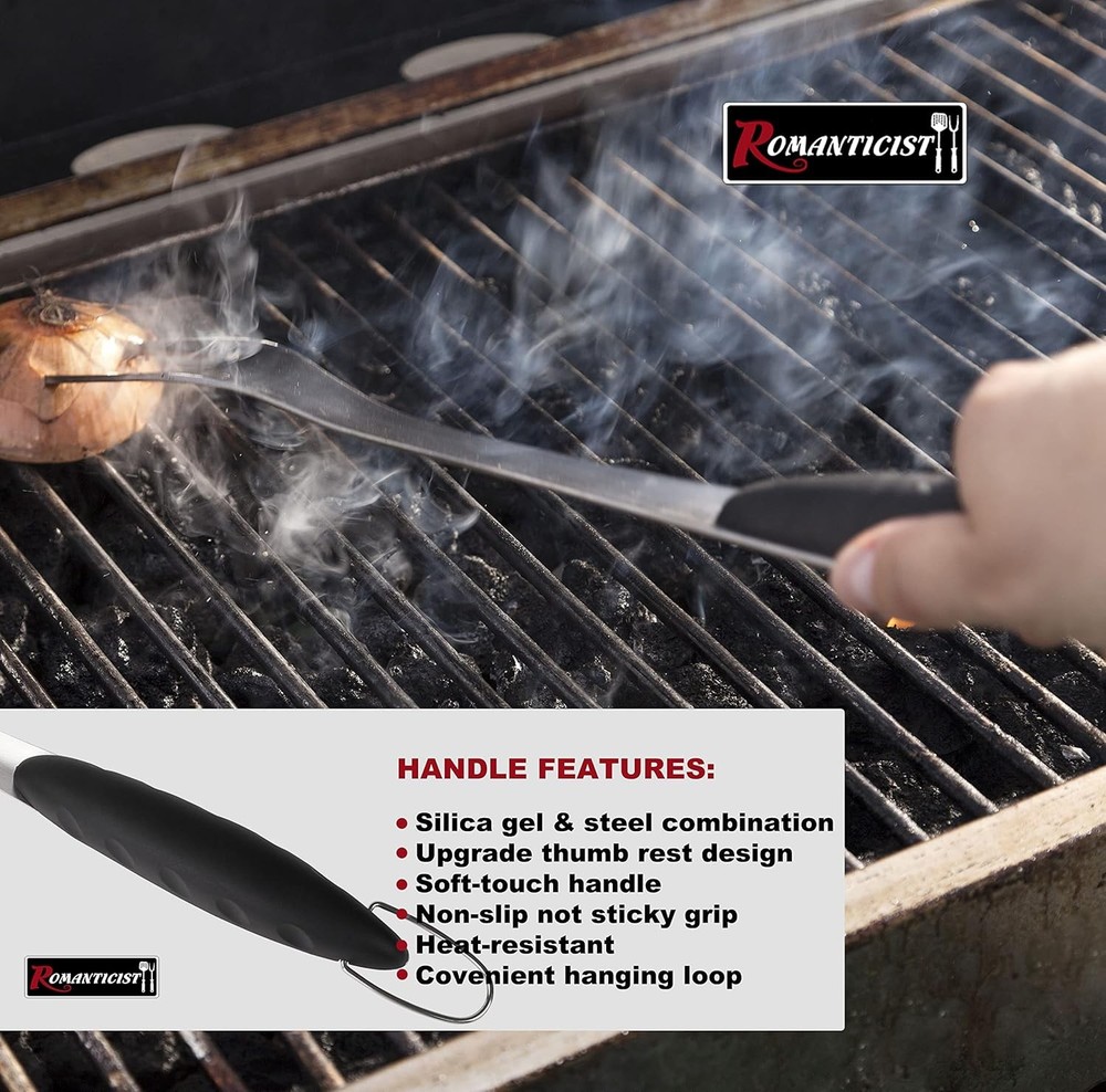 4pcs Heavy Duty Grill Accessories Top Chef Professional Grill Tool Set & Basic