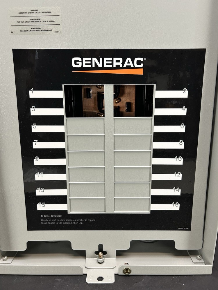 Generac 100 Amp Automatic Transfer Switch Model RTG16EZA3