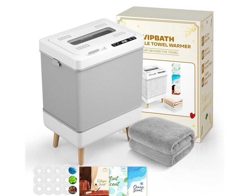 Weetall Space Saver Foldable Heated Towel Warmer