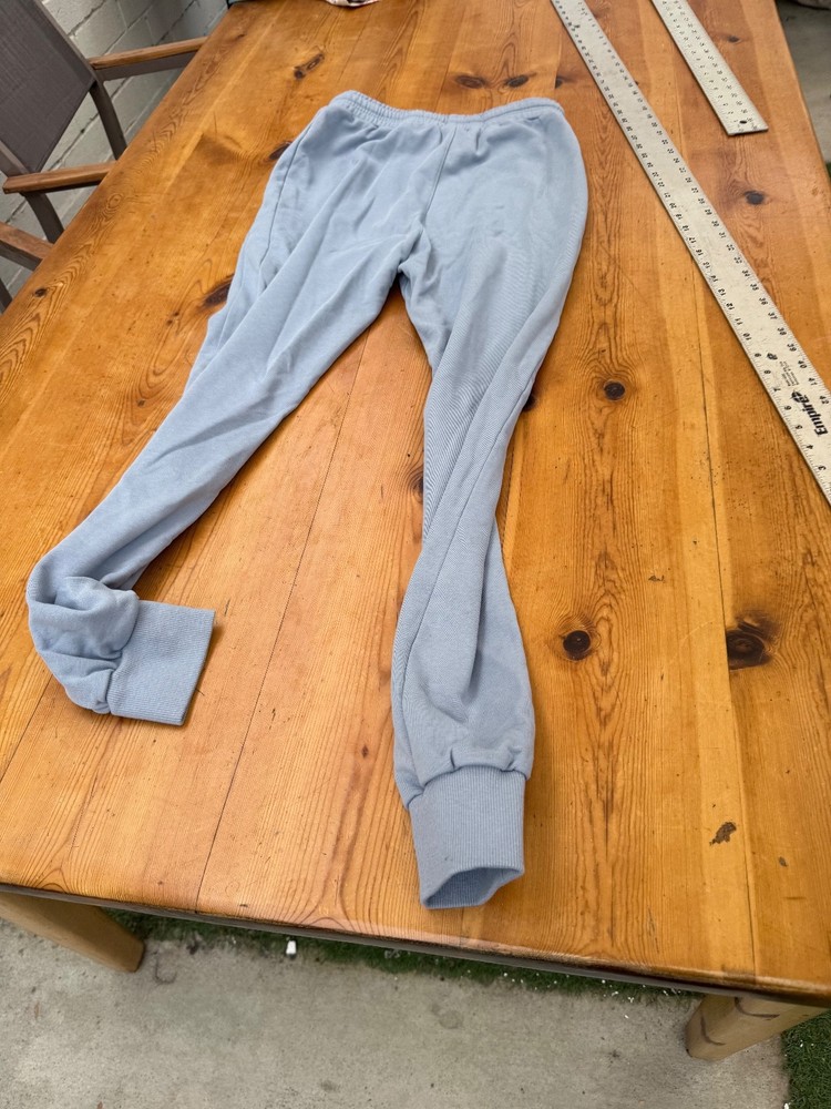 MENS EUBI LIGHT BLUE AVOCADO PATCH PULLON DRAWSTRING JOGGER SWEATPANTS M F8
