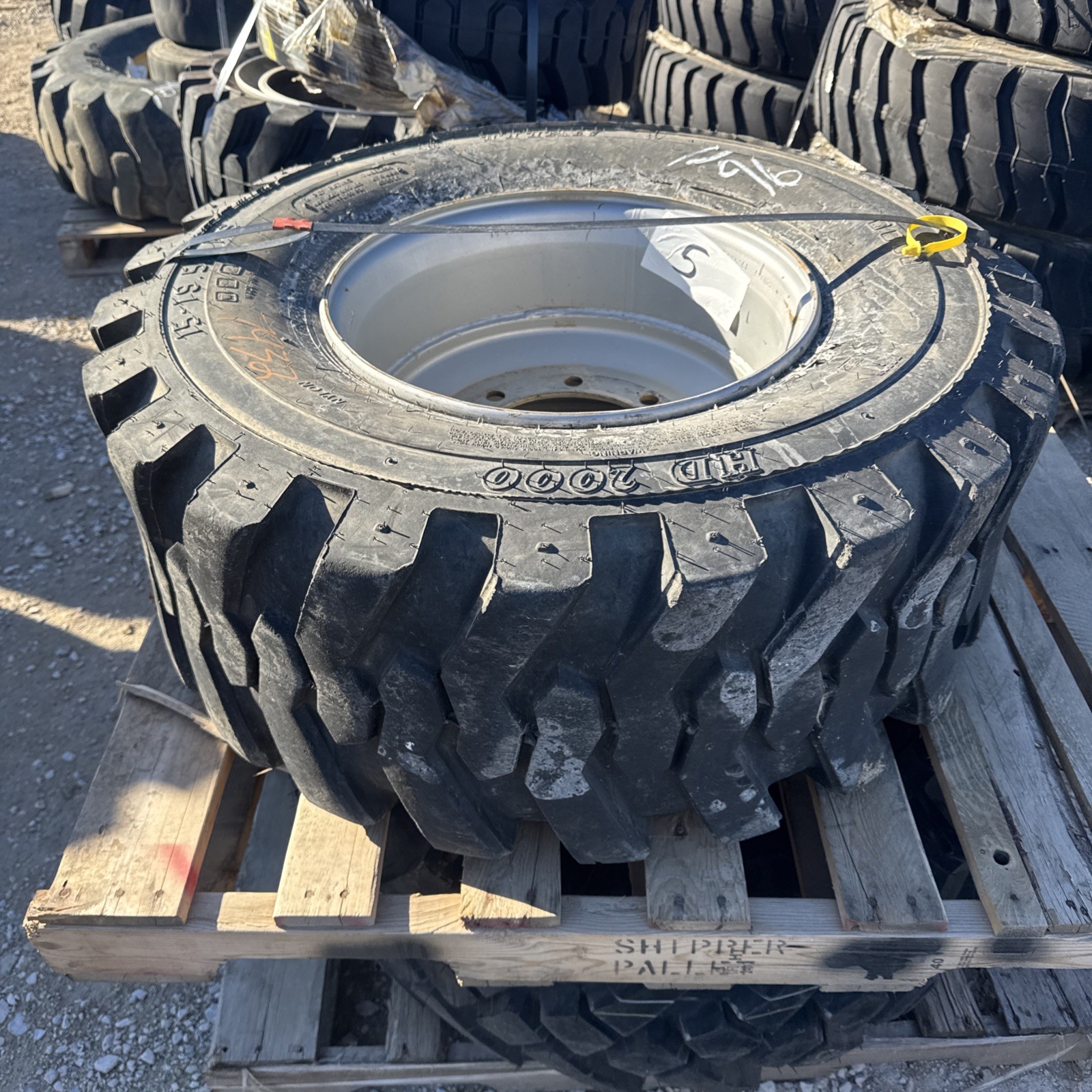 15x19.5 Boom Lift Tire  Titan 12 Ply