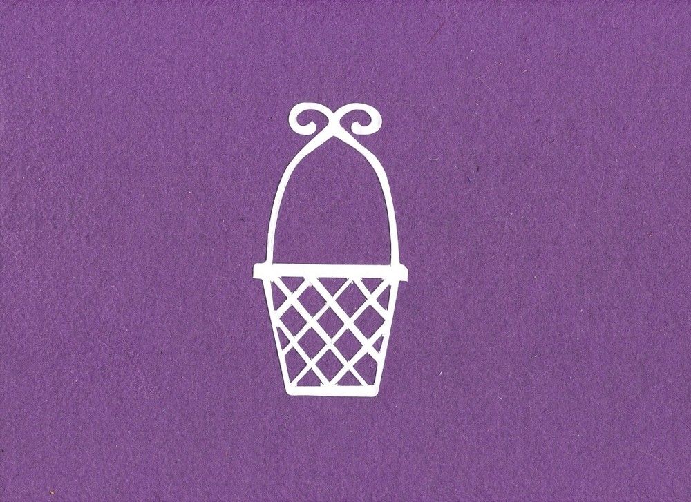 EASTER BASKET die cuts scrapbook cards