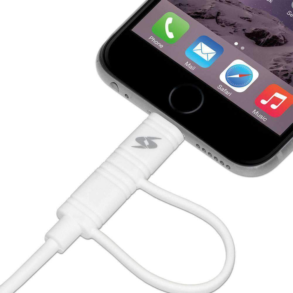 AMZER APPLE MFi CERTIFIED 2-1 SYNC&CHARGE LIGHTNING CABLE WITH MICRO USB 3.2 FT.