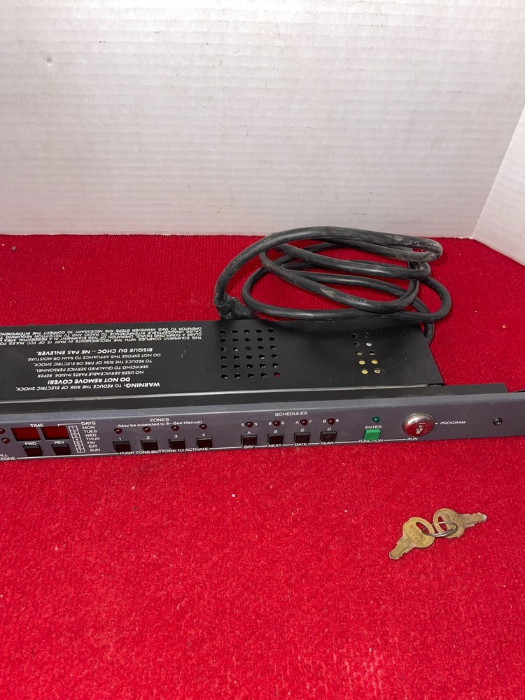 Rauland 2490 Master Clock-Event Programmer Scheduler