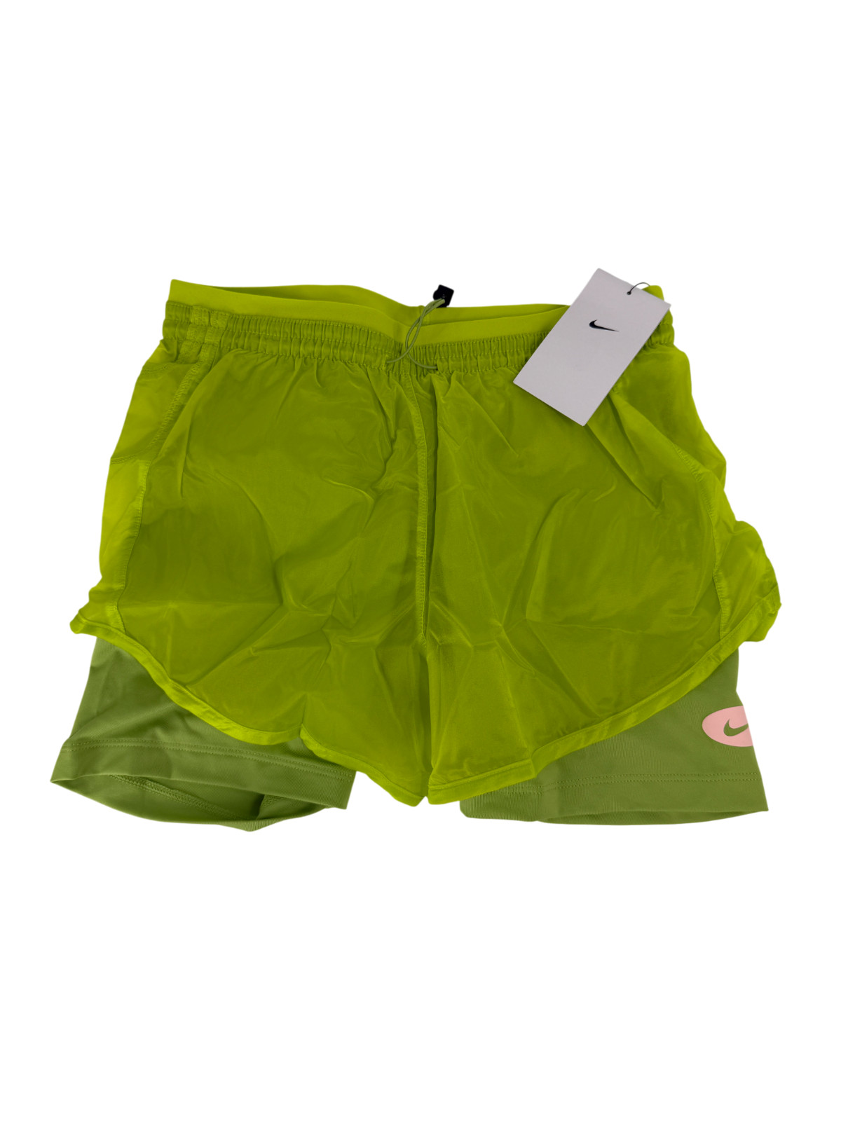 Nike Women’s Size Small Icon Clash Tempo Luxe Running Shorts in Green DM7739-321