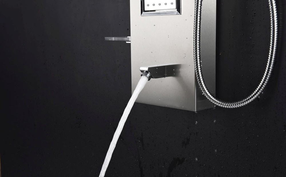 Anzzi SP-AZ042 Field 63" Thermostatic Shower Panel - Silver