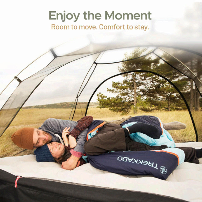 DuraHike Lightweight Camping Sleeping Bag Rectangular 10°C Compact Portable