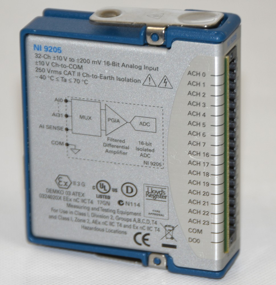 National Instruments NI 9205 cDAQ Analog Input Module, 32 Channels