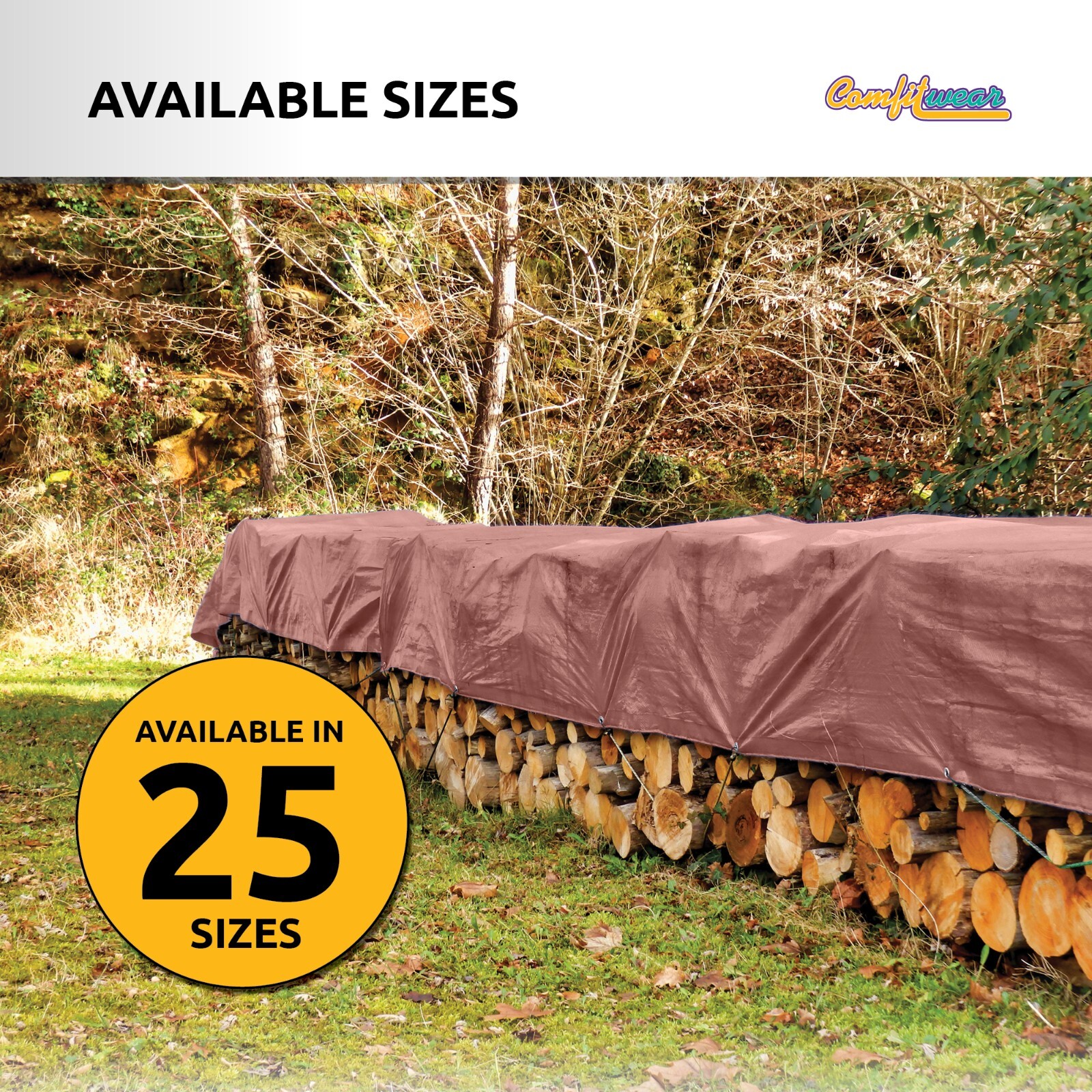 COMFITWEAR Super Heavy Duty Tarp Cover Reinforced Grommet Multi-Use Pool Cover