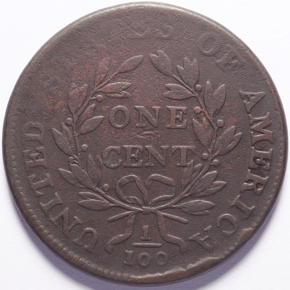 1800 Large Cent Draped Bust 80 over 79
