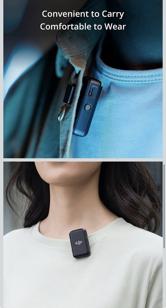 DJI Wireless Microphone System and Audio Recorder Bundle With Deco Gear 7” Case