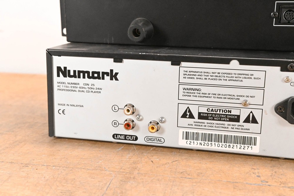 Numark CDN25 Professional Dual CD Player with Controller CG01UAC