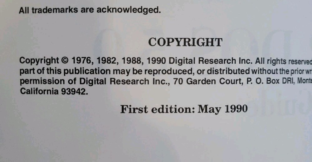 Vtg DR Dos 5.0 Operating System Personal Computers 1990 Digital Research