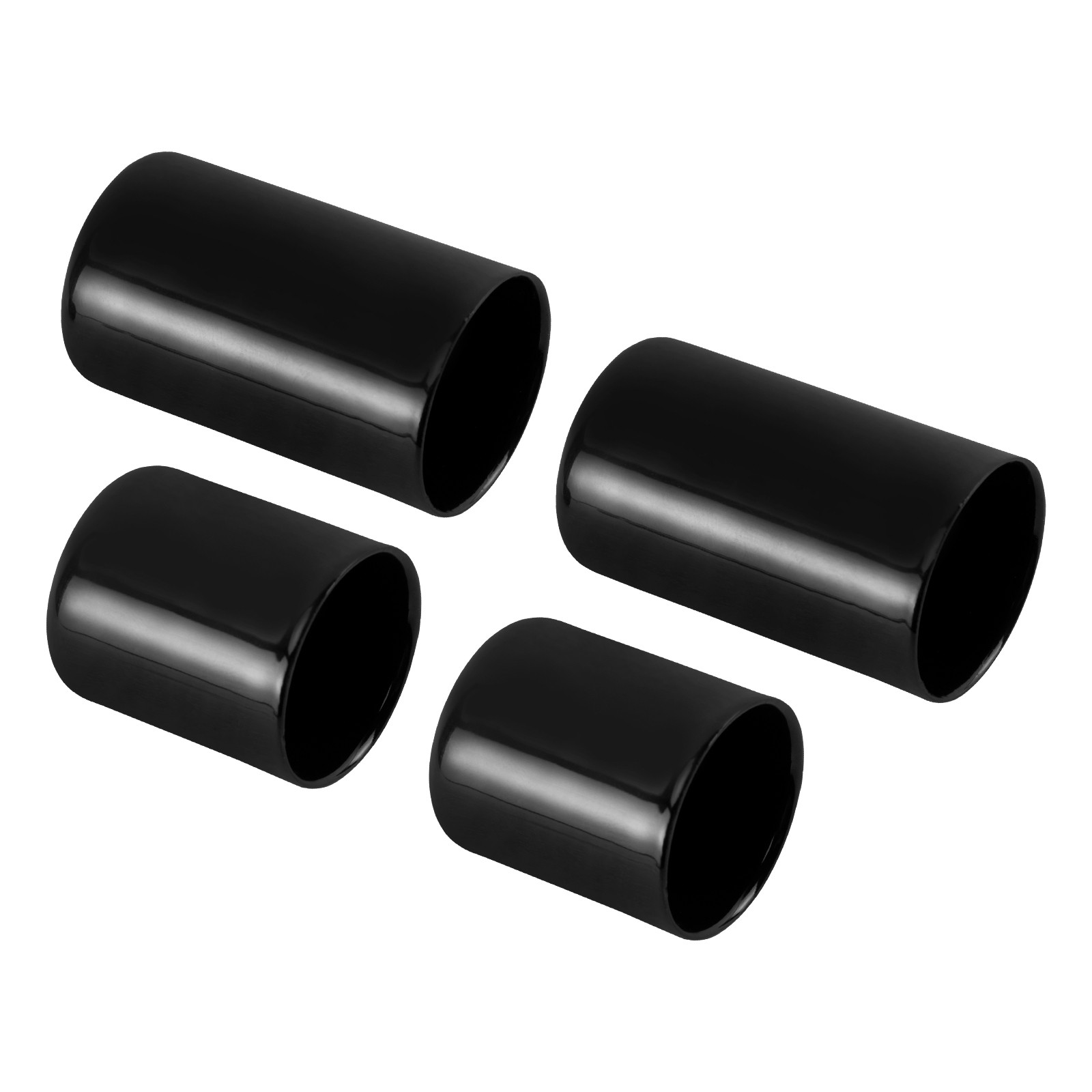 4x Black Docking Hardware Magnet Point Covers Caps For Harley 2009-2025 Touring