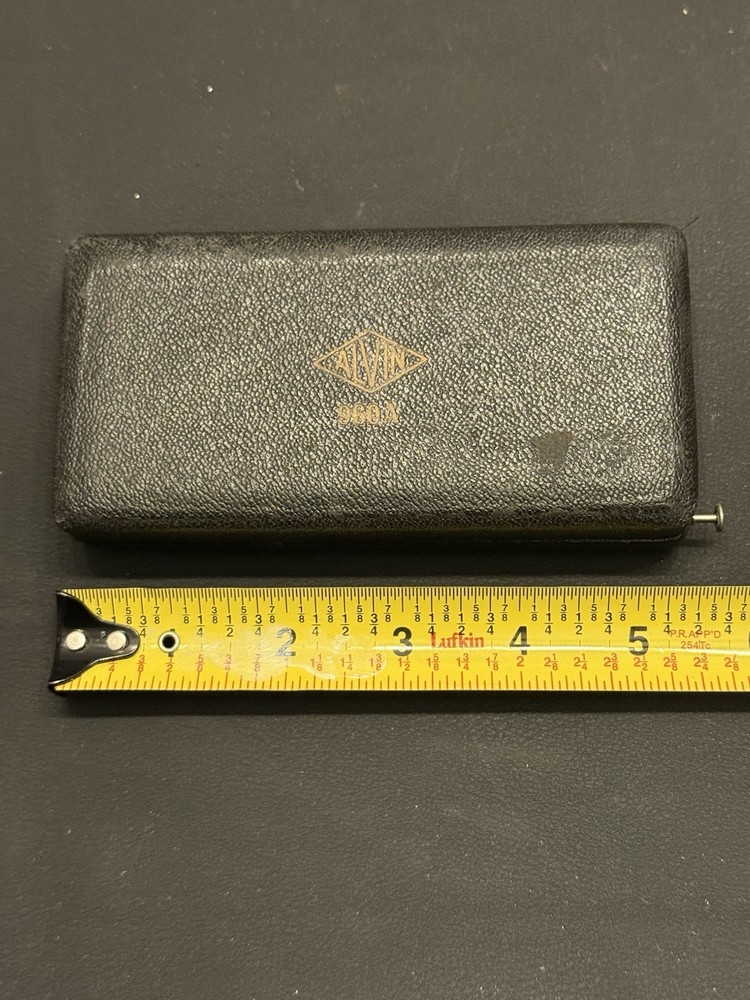 Alvin 960A Germany Drafting Compass Set in Case Vintage Precision Tool