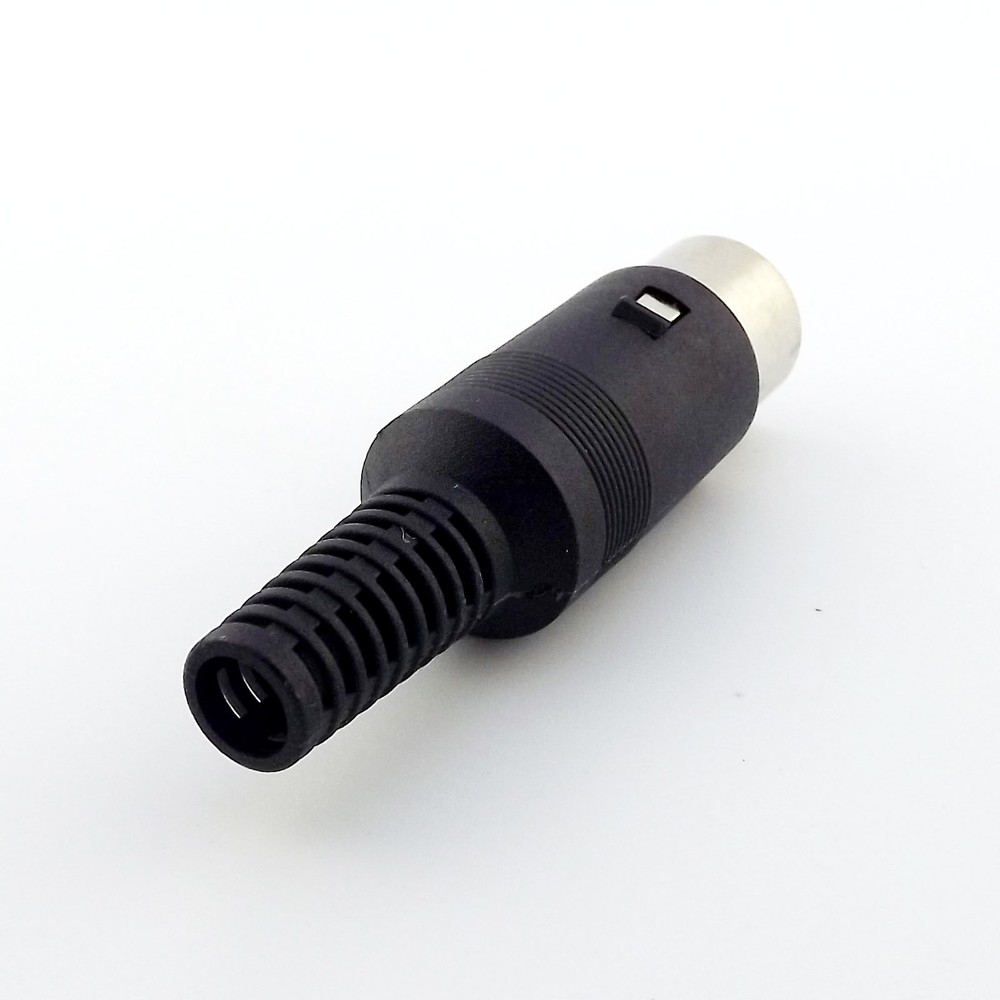 5pcs DIN Plug Male Plug Cable Connector 8 Pin With Plastic Handle
