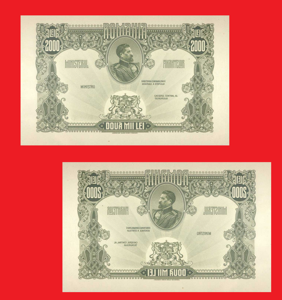 ROMANIA romania 2000 lei 1920 +- Copy