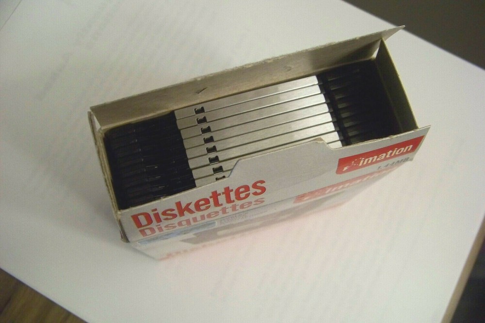 Imation 1.44 MB 3-1/2" IBM Formatted 2HD Diskettes - 10 Pack