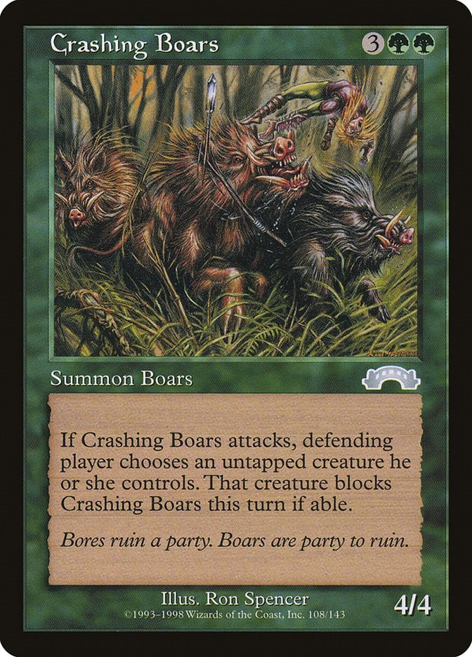 Crashing Boars Exodus 108 MTG MP