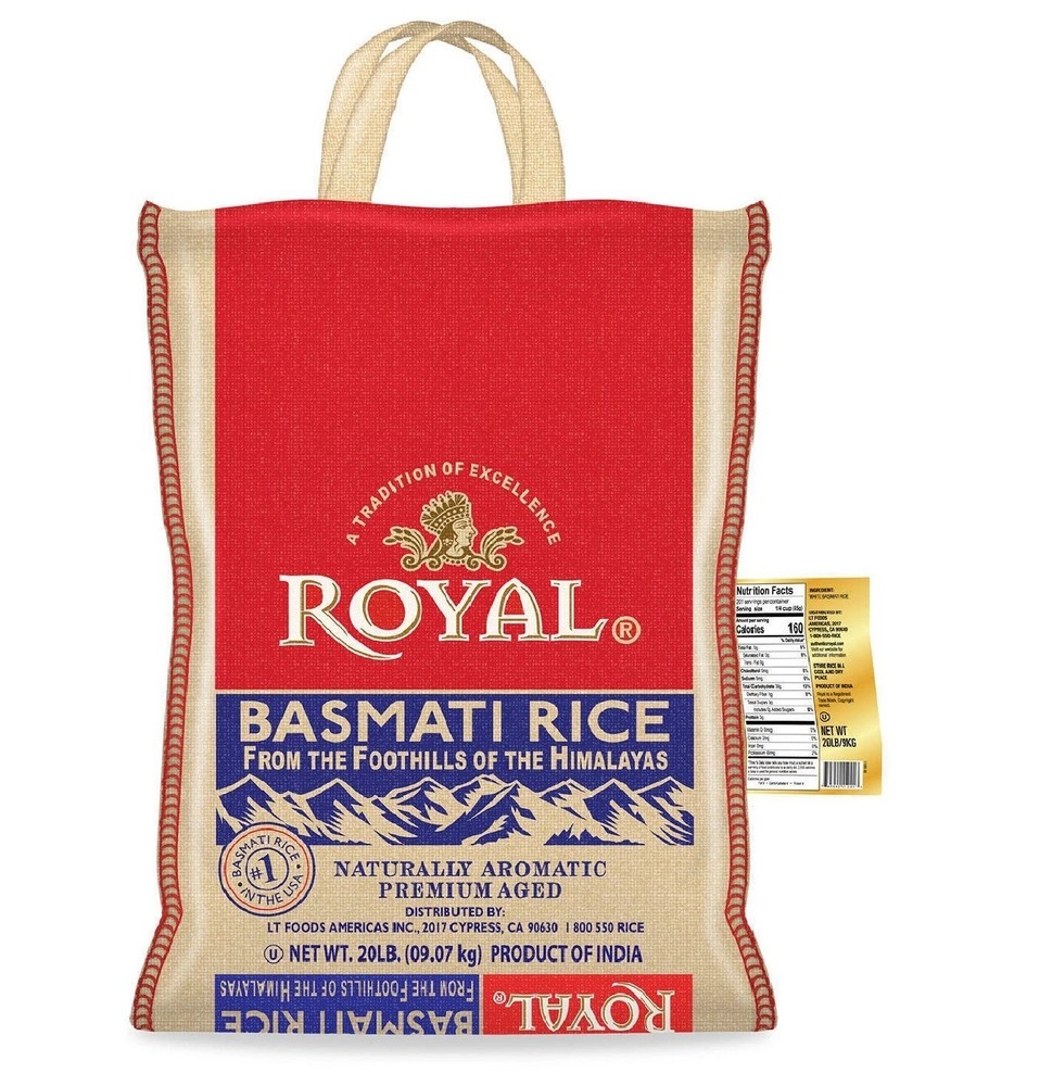 Royal Basmati Rice 20 lbs.