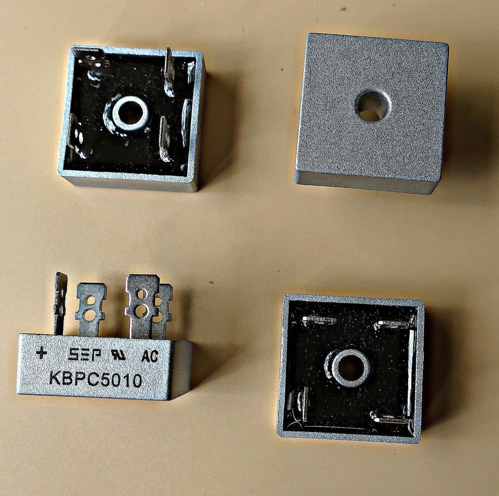50 amp Full Wave Bridge Rectifier. KBPC5010 For converting AC to DC  4 pieces