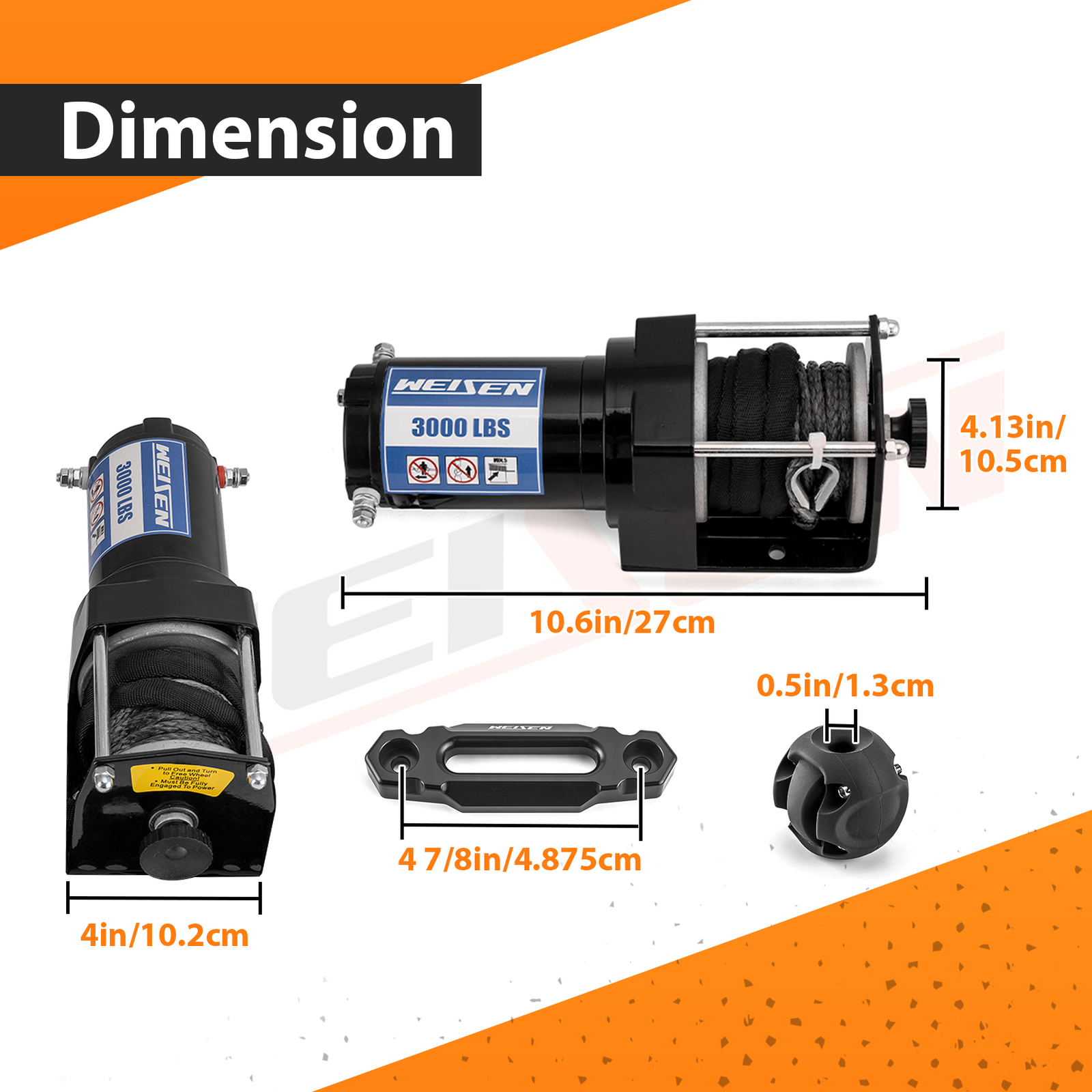 For Polaris Sportsman 450 Winch and Mount Plate Kit 2016-2025 3000 lbs ATV