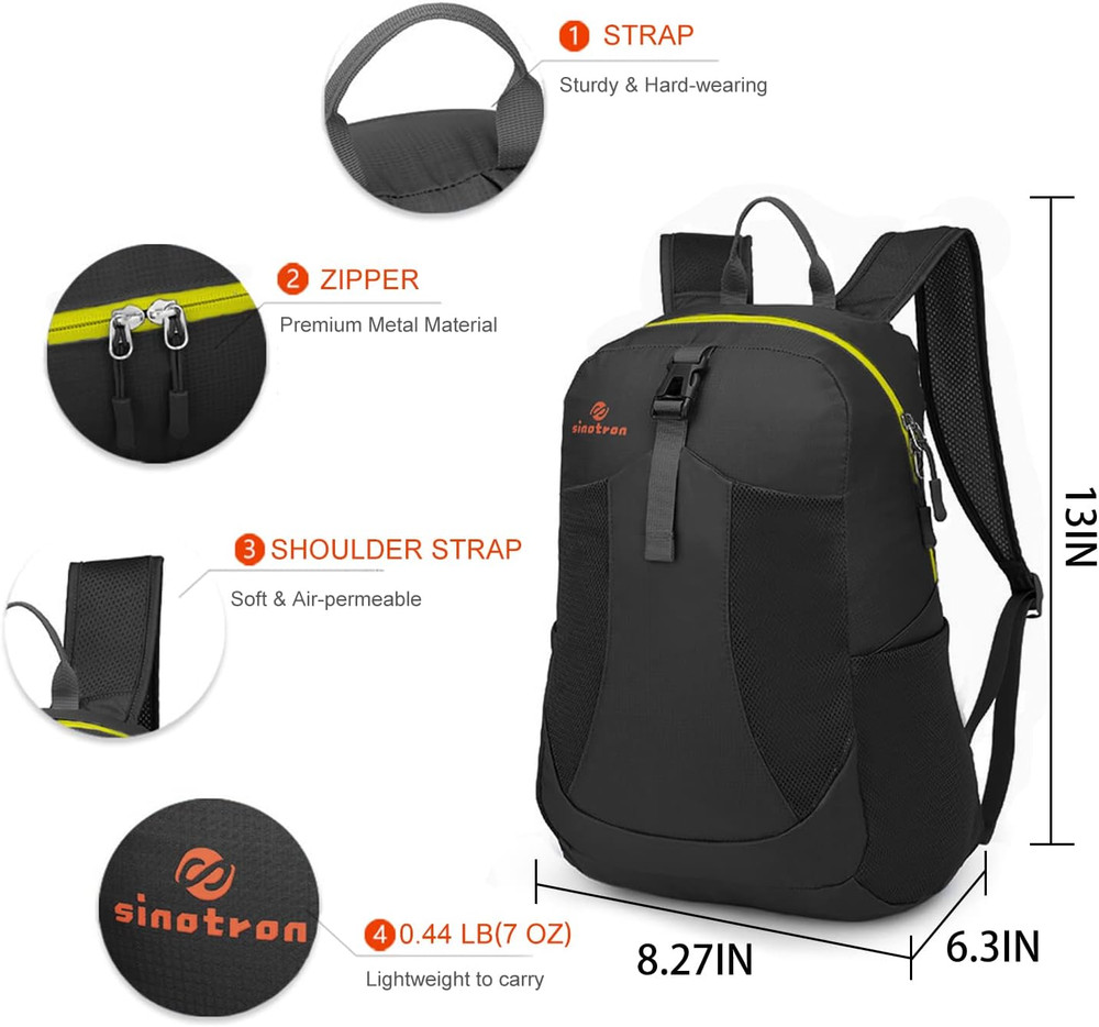 22L Lightweight Packable Hiking Backpack, Small Hiking Backpack Day Pack for Wom