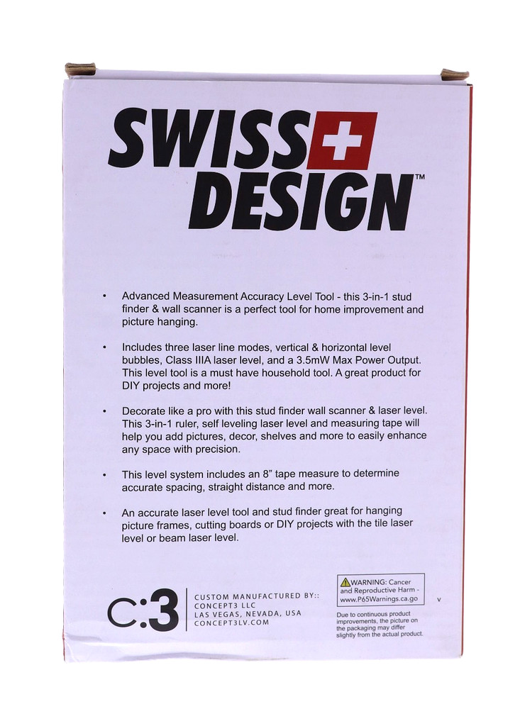 Swiss Design Wall Scanner & Laser Lever