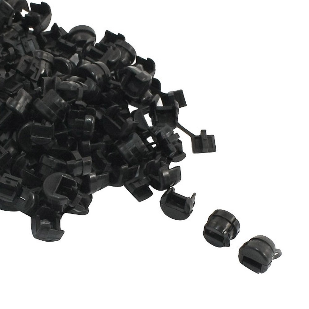 100 Pcs Wires Protectors Strain Relief Bushing for 7mm Width Flat Cables