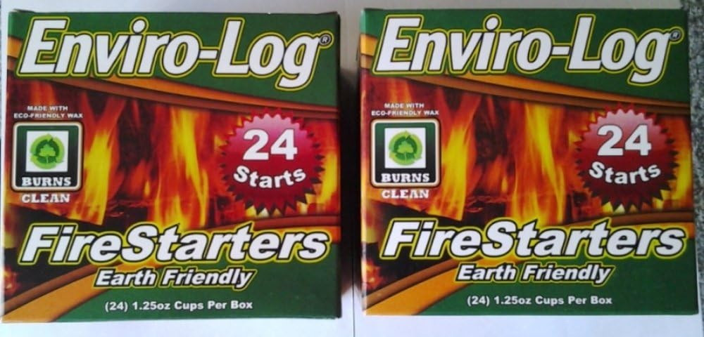 NEW Enviro-Log Environment Friendly Firestarters 2 PACK (48 Firestarters) for Fi